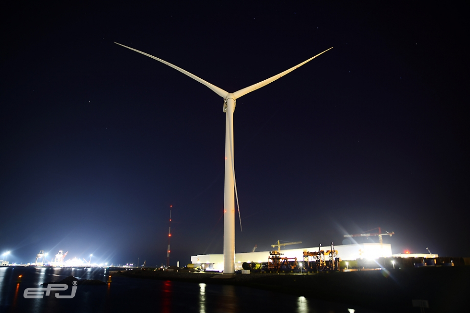 2019년 11월 네덜란드 로테르담 해안가에 설치돼 현재까지 운전 중인 GE리뉴어블에너지의 ‘할리아드-X’ 해상풍력터빈