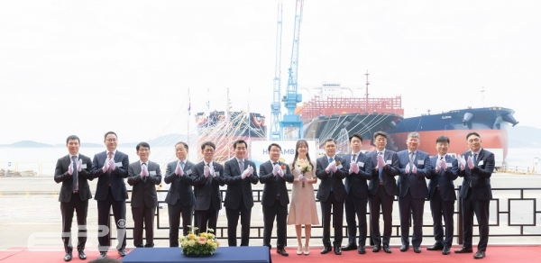 남부발전은 5월 12일 현대삼호중공업 영암조선소에서 LNG 연료추진 선박 도입에 따른 명명식을 개최했다.